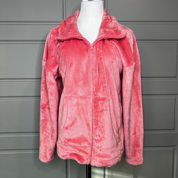 T by Talbots Pink Fleece Jacket - Picture 1 of 5